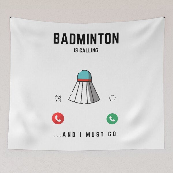 Item preview, badminton is calling and i must go-funny sports designed and sold by Ammar-the-goat.