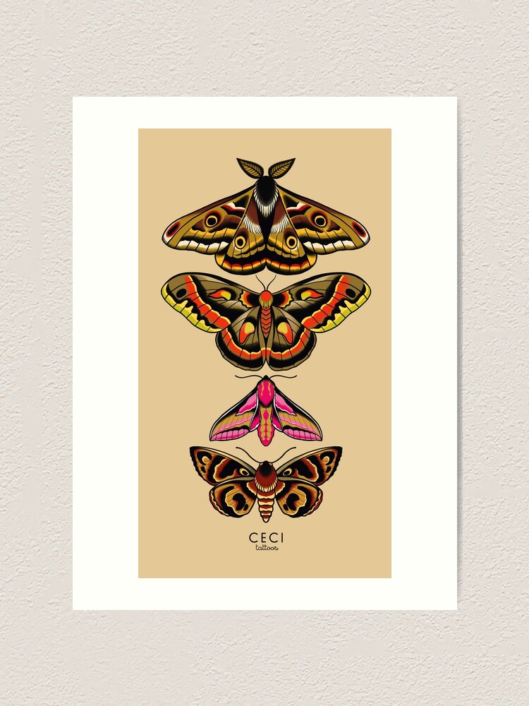 Emporer Moth Handmade Linocut Print - Etsy