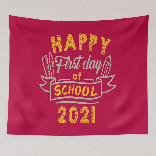 Item preview, HAPPY FIRST DAY OF SCHOOL 2021 - EXCITED BACK TO SCHOOL QUOTE designed and sold by PhillDaPhlava.