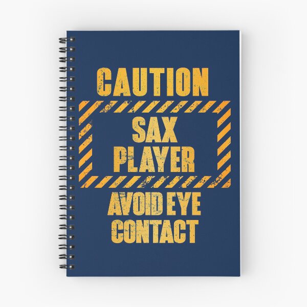 Item preview, Caution: Sax Player.  Avoid Eye Contact designed and sold by HappySchnapper.