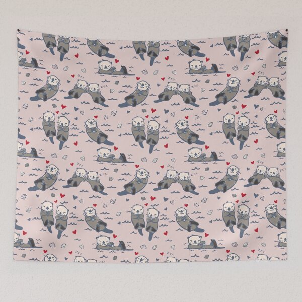 Item preview, Sea Otter Pattern, Sea Otter Seamless Pattern, Sea Otter designed and sold by graphic-genie.
