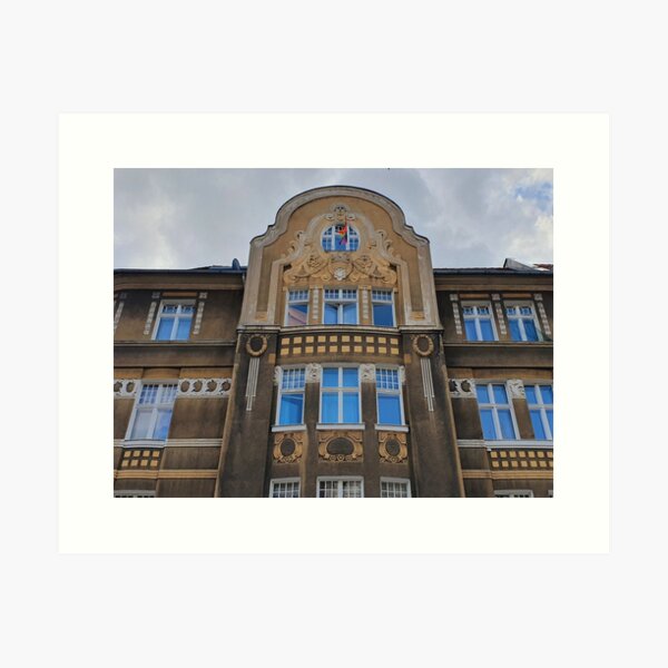 Art Nouveau historic building in Poznan, Poland Art Print