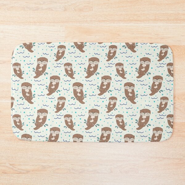 Item preview, Sea Otter Pattern, Sea Otter Seamless Pattern, Sea Otter designed and sold by graphic-genie.