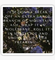 mountain ash Sticker