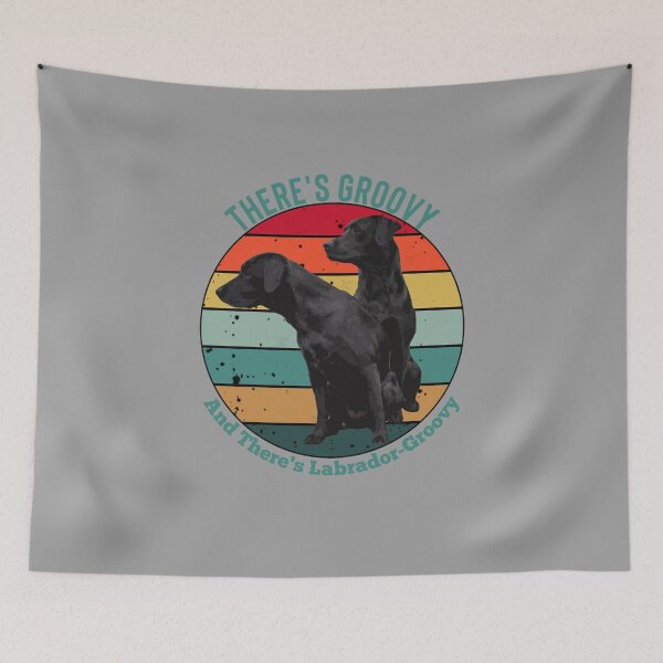 Item preview, Vintage Groovy Labrador Retriever Design designed and sold by LifeCrush.