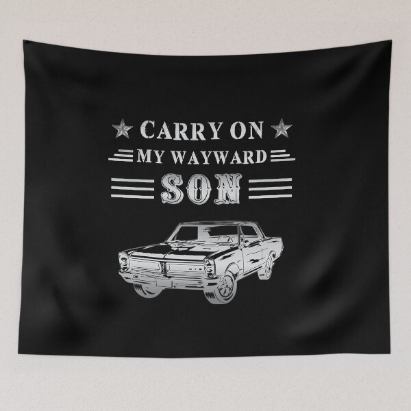 Item preview, Carry On My Wayward Son Retro Vintage Classic Car Design designed and sold by tristankorine.