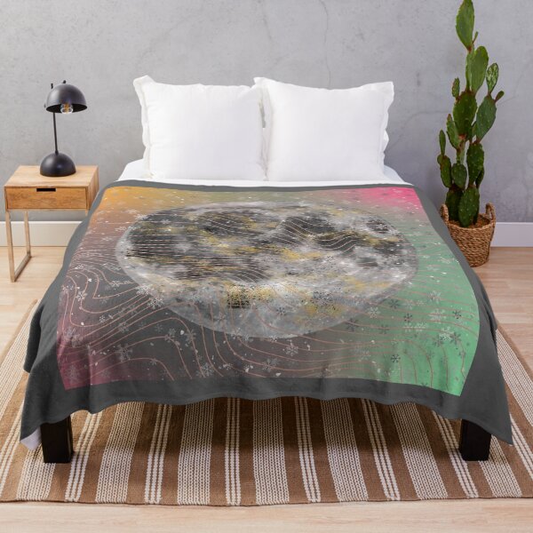 Item preview, Imagen de la luna satelital de cuadrícula de color retro designed and sold by aliyeus.