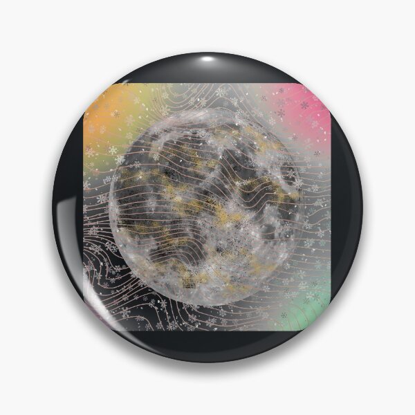 Item preview, Retro Color Grid Satellite Moon Image designed and sold by aliyeus.