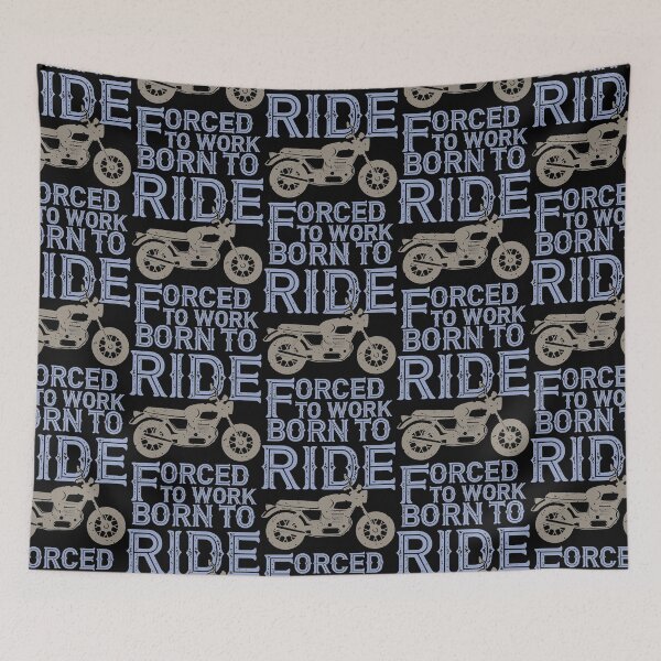 Item preview, Born to ride forced to work  designed and sold by marzills.