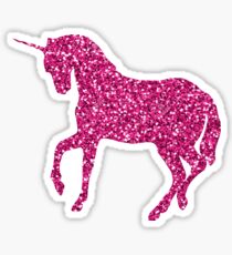 Pink Holo Glitter Unicron Sticker