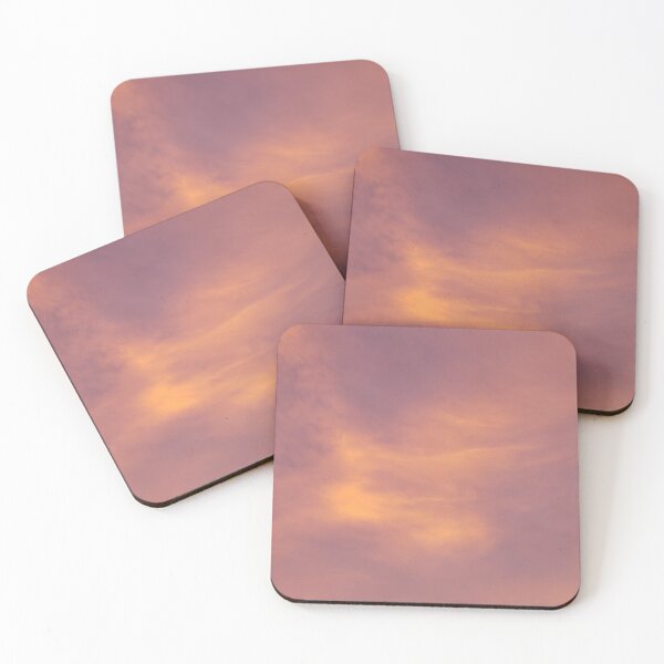 Item preview, Sunset orange cloudy sky designed and sold by doodleblood.