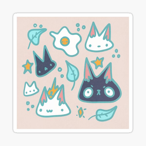 Egg Vs Cat Sticker