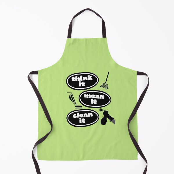 Item preview, Think it Mean it Clean it Broom Vacuum Spray Bottle Novelty Gifts designed and sold by SavvyCleaner.