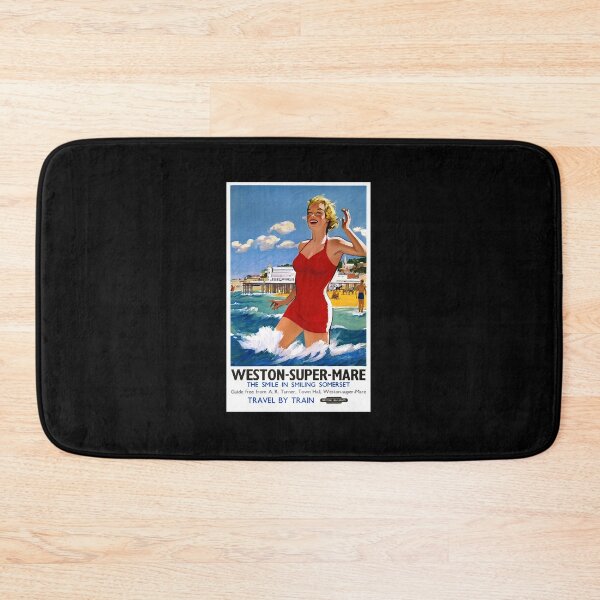 Item preview, Vintage Travel Poster England Weston Super Mare  designed and sold by nyCatron00.