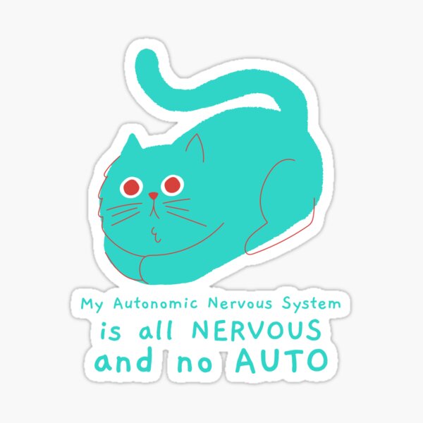 Item preview, Nervous Cat Dysautonomia Awareness designed and sold by SweetLouiseTees.