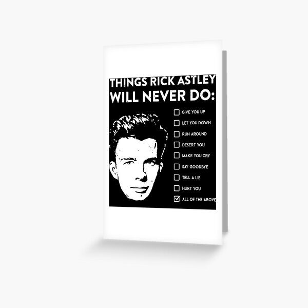 Rickroll Spotify code Greeting Card for Sale by anjalichurcher