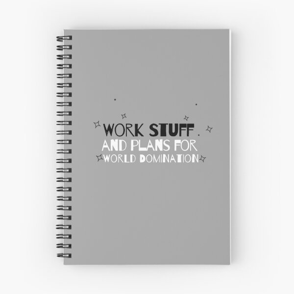 Item preview, "Work Stuff" Notebook designed and sold by FavoriteSaint.