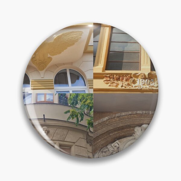 Item preview, Art Nouveau decoration details collage designed and sold by TalBright.