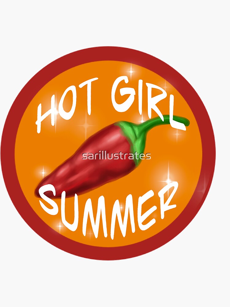 Hot Girl Summer Sticker Sticker For Sale By Sarillustrates Redbubble 4861