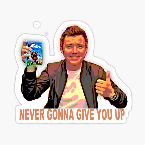 Rick Astley Never Gonna Give You Up Sticker for Sale by lukew30