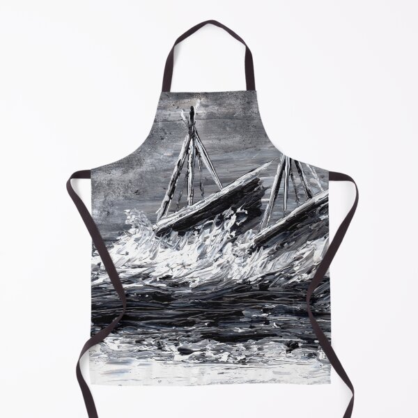 Item preview, Harsh Ocean Storm Wrecking Ships designed and sold by OnigiriDoctor.