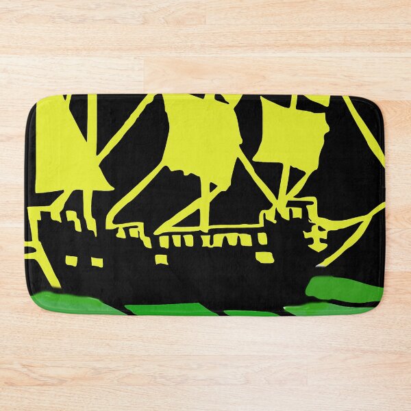 Item preview, Woodblock Ship on Ocean, Sailing Ship, Pirate Ship, Abstract ship, Galley ship, Tall Ship,  designed and sold by Nostrathomas66.