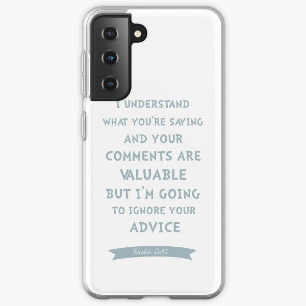 Roald Dahl - Funny quote from Fabulous Mr Fox Samsung Galaxy Soft Case