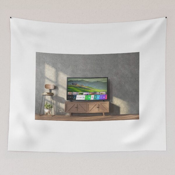 Item preview, oil paint smart tv designed and sold by RavinduDilupa.