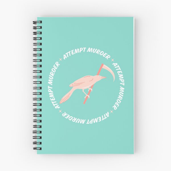 Item preview, Attempt Murder Pink Crow with Scythe Teal Background designed and sold by llevine2934.