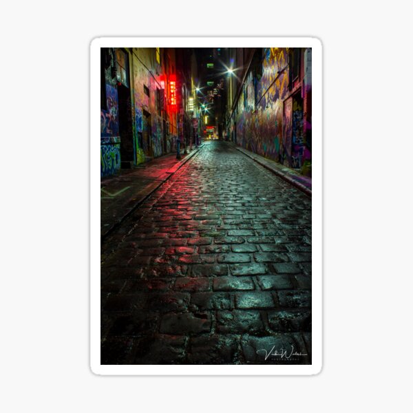 Hosier Lane, Melbourne, Australia Sticker