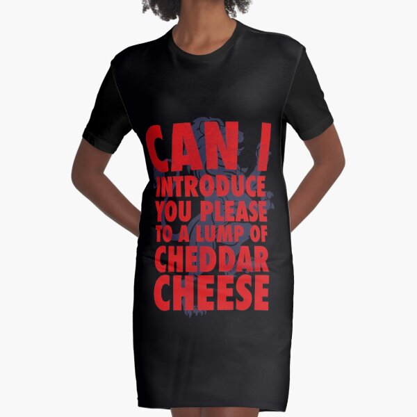Cheddar Cheese Fat Les England Graphic T-Shirt Dress