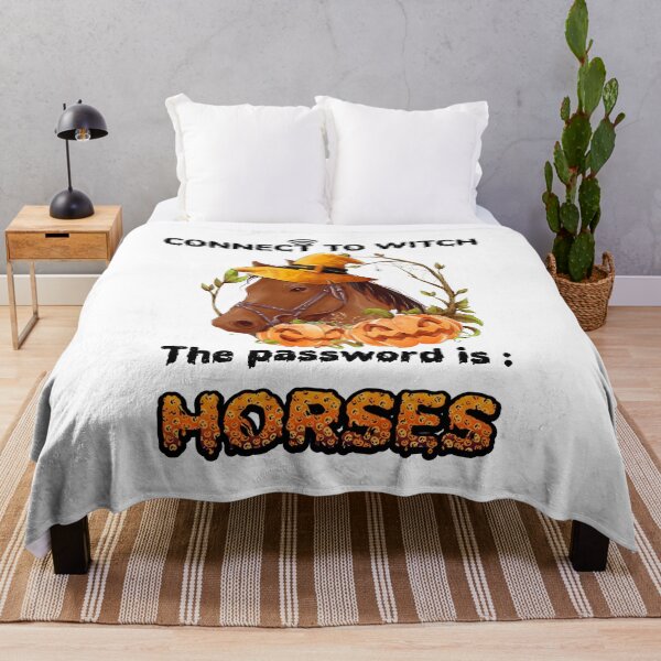 Item preview, Connect To Witch The Password Is Horses Halloween Style designed and sold by RebecccaSeidl8.