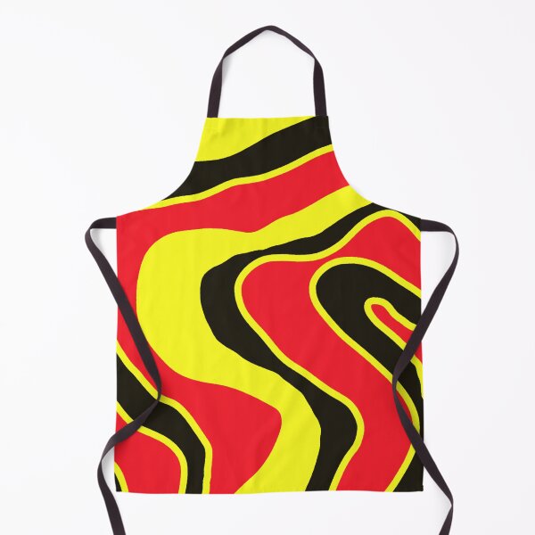 Item preview, Bright Yellow Red Black Snake Inspired Abstract Bold Art Minimalist designed and sold by hopecope.