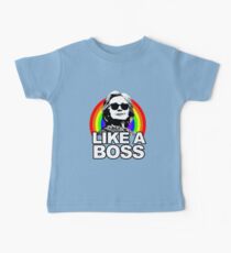 Hillary Clinton Like a Boss Rainbow Baby Tee