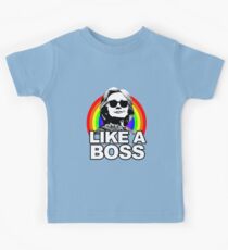 Hillary Clinton Like a Boss Rainbow Kids T-Shirt