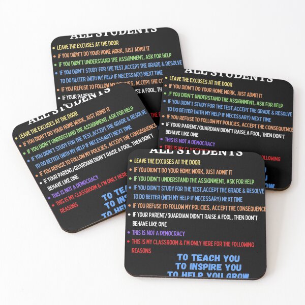 Item preview, Notice To All Students Teacher Policies & Motivation designed and sold by MojaveTradePost.