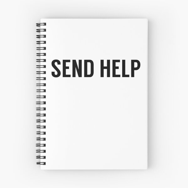 Item preview, Send Help Typography On White designed and sold by tinyteacups.