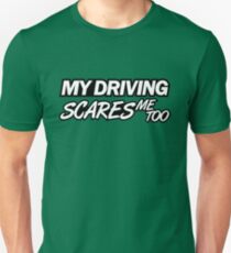 Camiseta unisex Mi manejo también me asusta (6)
