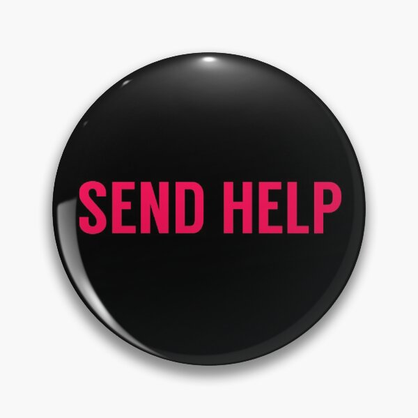 Item preview, Send Help Typography In Pink designed and sold by tinyteacups.