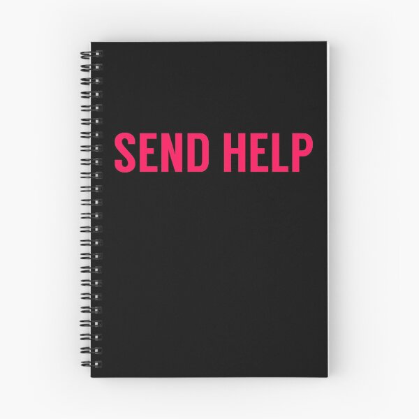 Item preview, Send Help Typography In Pink designed and sold by tinyteacups.