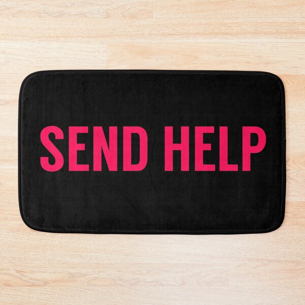 Item preview, Send Help Typography In Pink designed and sold by tinyteacups.