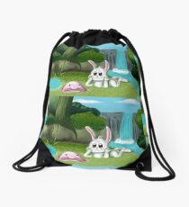 Blobfisch und Hase Rucksackbeutel