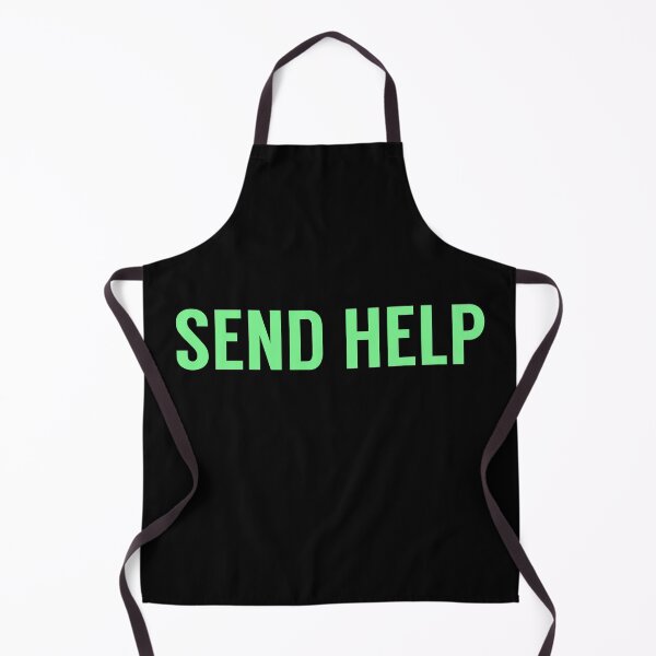 Item preview, Send Help Typography In Green designed and sold by tinyteacups.