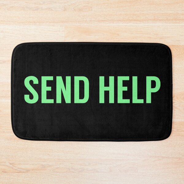Item preview, Send Help Typography In Green designed and sold by tinyteacups.