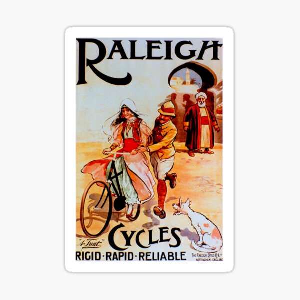 raleigh bike stickers vintage