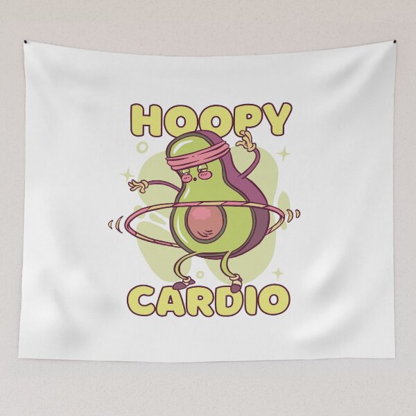 Item preview, Hoopy cardio Avocado kawaii designed and sold by TRIBExSPACE.