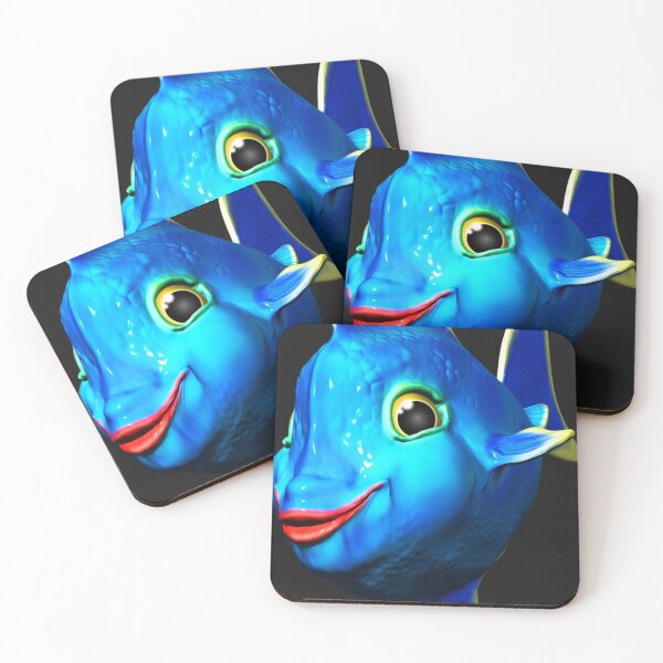 Item preview, Cute Blue Fish Cartoon 3D Digital Art designed and sold by arivasrobbins.