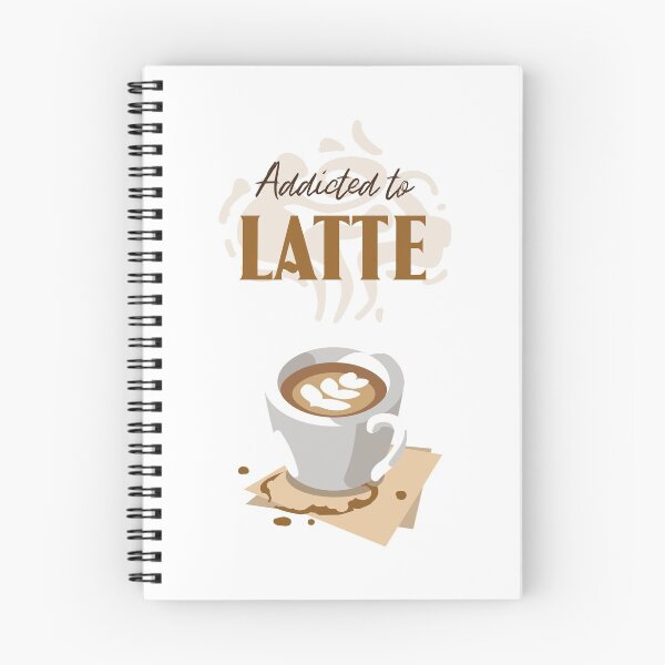 Item preview, Addicted to latte designed and sold by CoffeewithKitty.