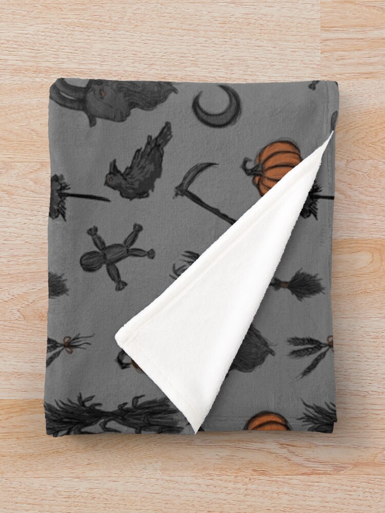 Alternate view of Spooky Harvest Throw Blanket