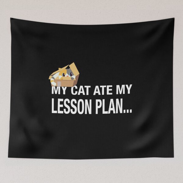 Item preview, My cat ate my lesson plan designed and sold by NadyaCC.